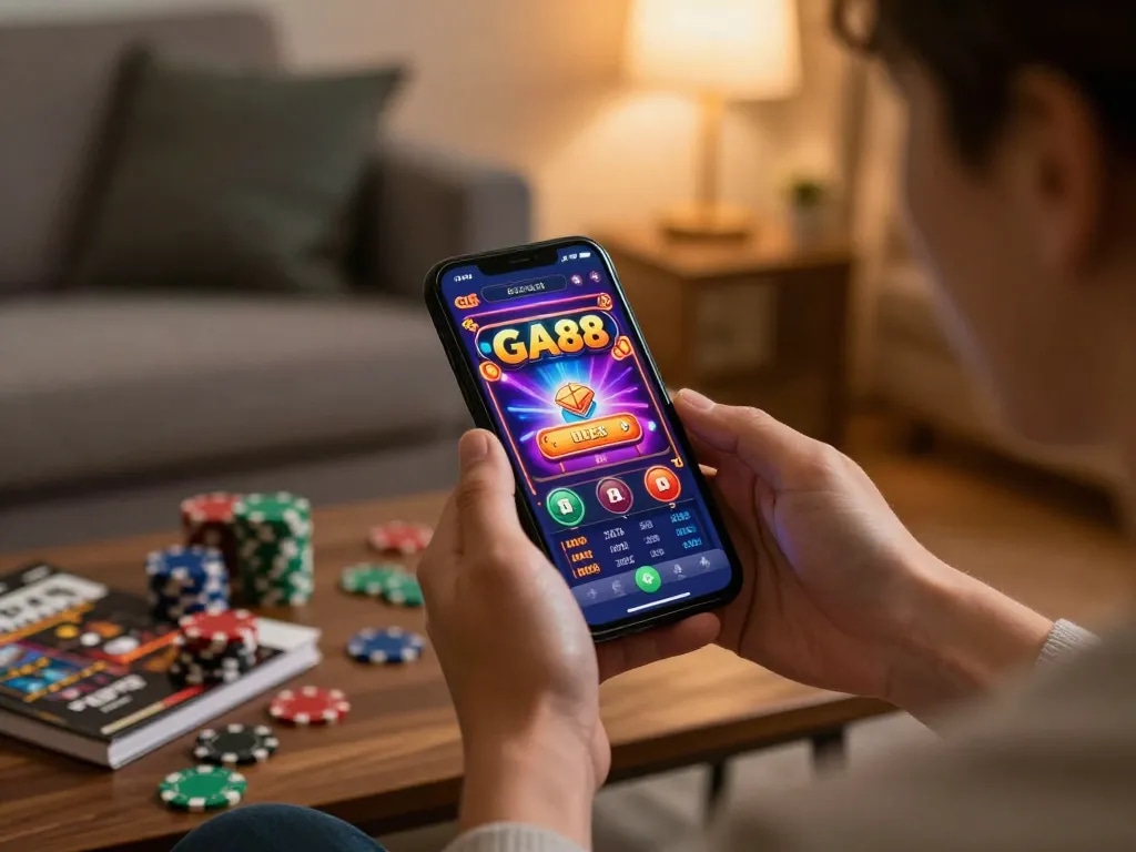 Engaging in online gaming with the GA88 app for thrilling casino action.