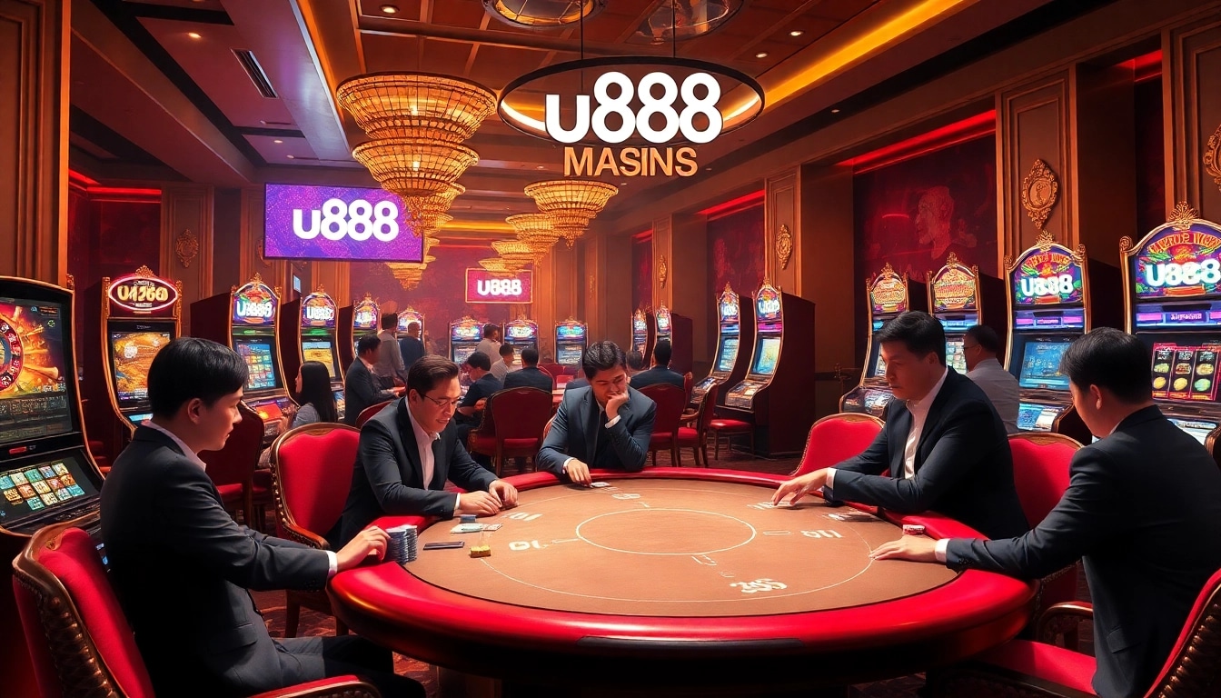 Experience thrilling gameplay at u888 with vibrant casino tables full of excitement and luxury.