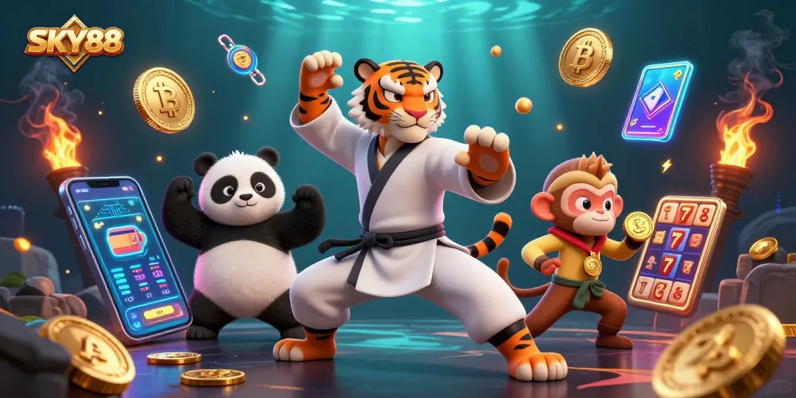 Experience thrilling wins at SKY88 with immersive 3D casino action featuring vibrant characters and elements.