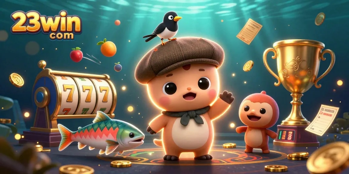 Engage with excitement at 23win com through dynamic 3D casino fun with charming characters and vibrant game elements.