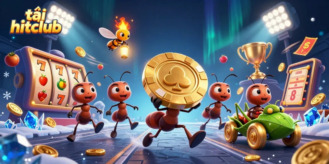 Join the excitement and tải hitclub with our vibrant cartoon heist scene in an online casino!