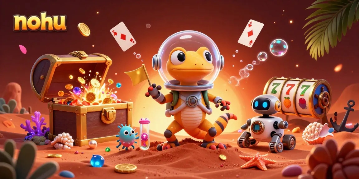 Discover thrilling gameplay with nohu in an exciting 3D casino scene filled with vibrant treasures.