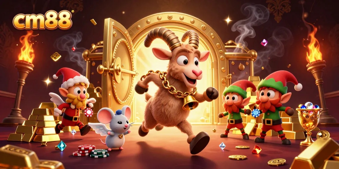 cm88 casino characters gather for a thrilling experience with festive elements