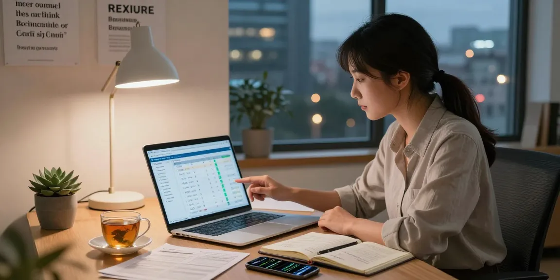 Personal finance planning and budgeting process featuring sarahmehu in a cozy office setting.