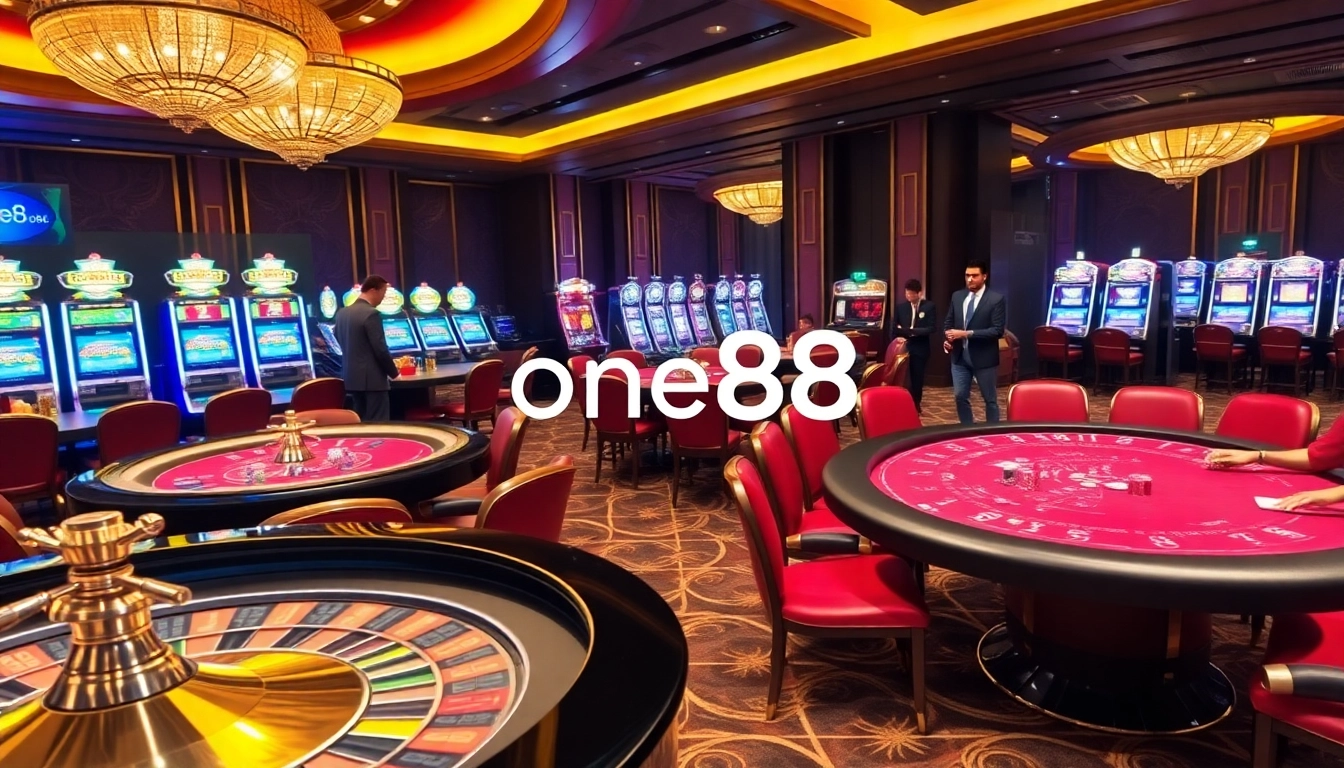 Experience the excitement of one88 with vibrant casino tables and thrilling gameplay.