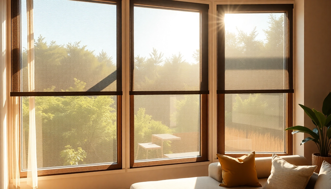 Instalar mosquiteras modernas en ventanas con una vista despejada de la naturaleza.