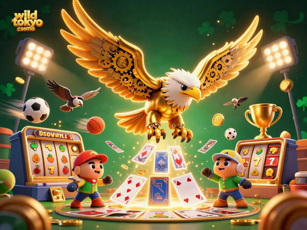 Experience excitement at wild tokyo casino with dynamic games and vibrant 3D illustrations.