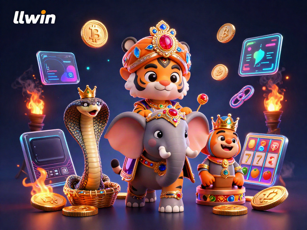 Engage with thrilling gaming adventures at llwin featuring ornate characters and vibrant casino elements.