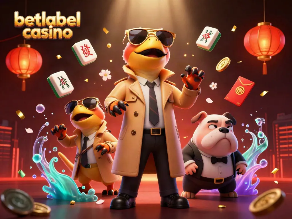 Experience thrills at betlabel casino with cartoon raptors sneaking into a VIP lounge.