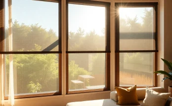 Instalar mosquiteras modernas en ventanas con una vista despejada de la naturaleza.