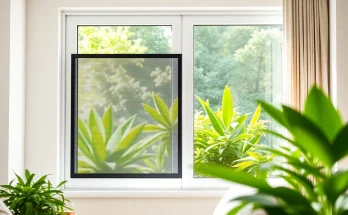 Installazione di zanzariere moderne in una stanza luminosa e ariosa.