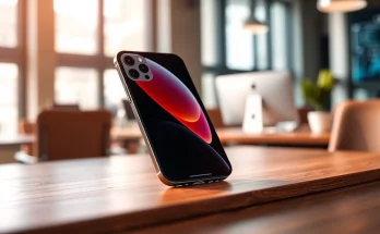 Captura el iPhone 17 Pro Max mostrando su elegante diseño y pantalla brillante.