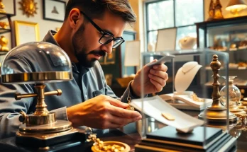 Valuta oro di alta qualità con esperto per compro oro in una gioielleria.