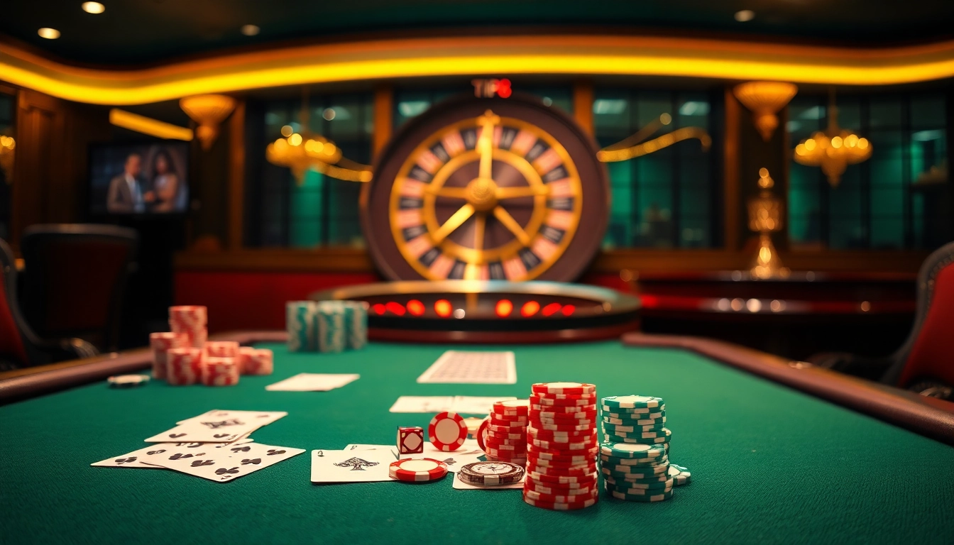 Experience the excitement of TIP88 with vibrant casino games and stylish design elements.