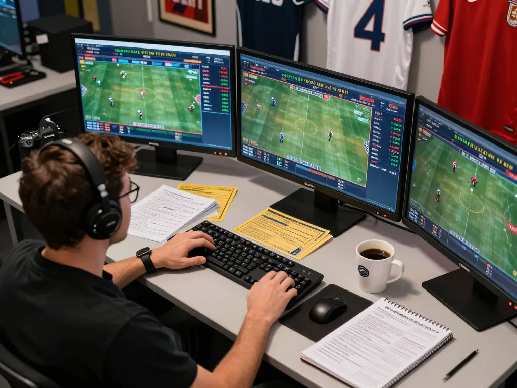 Engaging online sports betting scene showcasing real-time odds and strategy notes from https://da88.navy/ active gameplay.