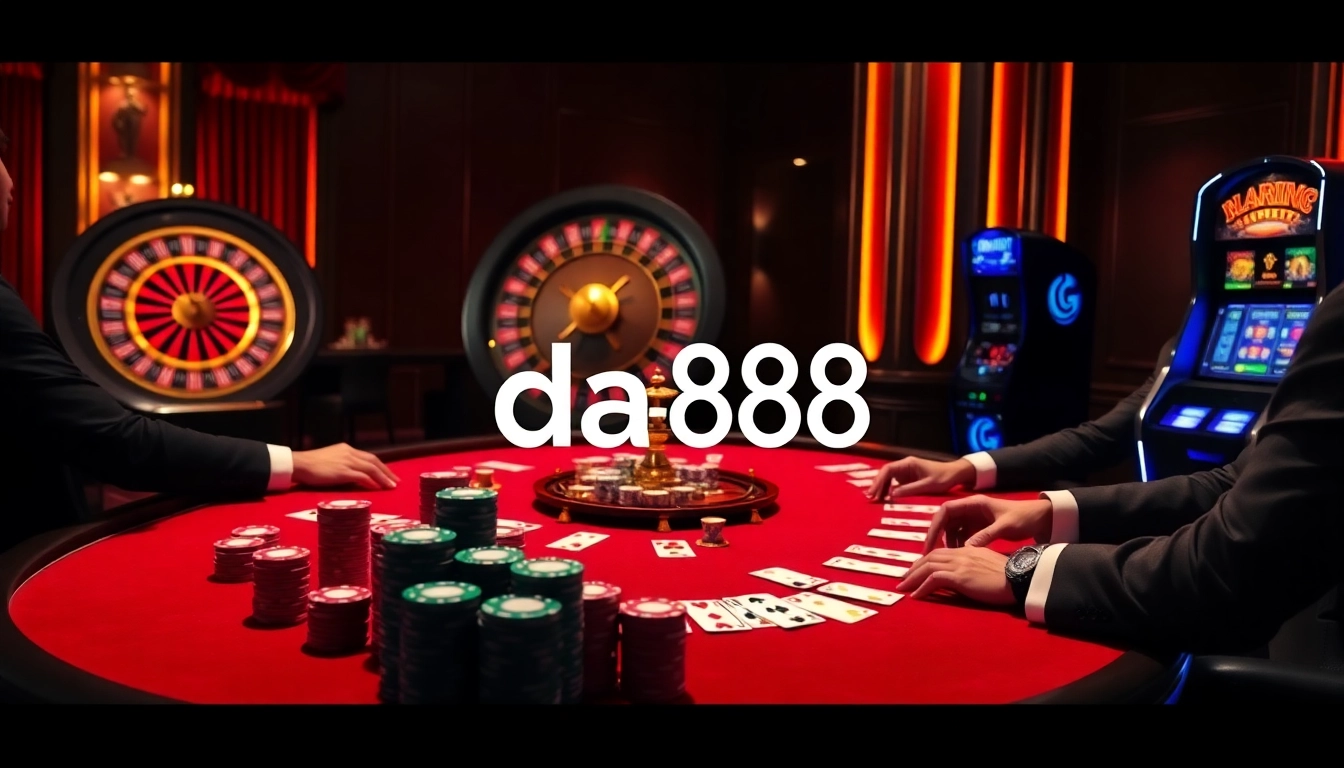 Experience high-stakes gambling at da88 with luxury casino games and vibrant poker tables.