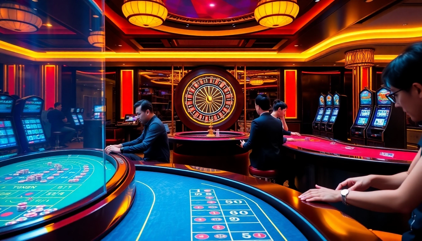 Experience thrilling gameplay at TX88 casino with vibrant tables and engaging players.