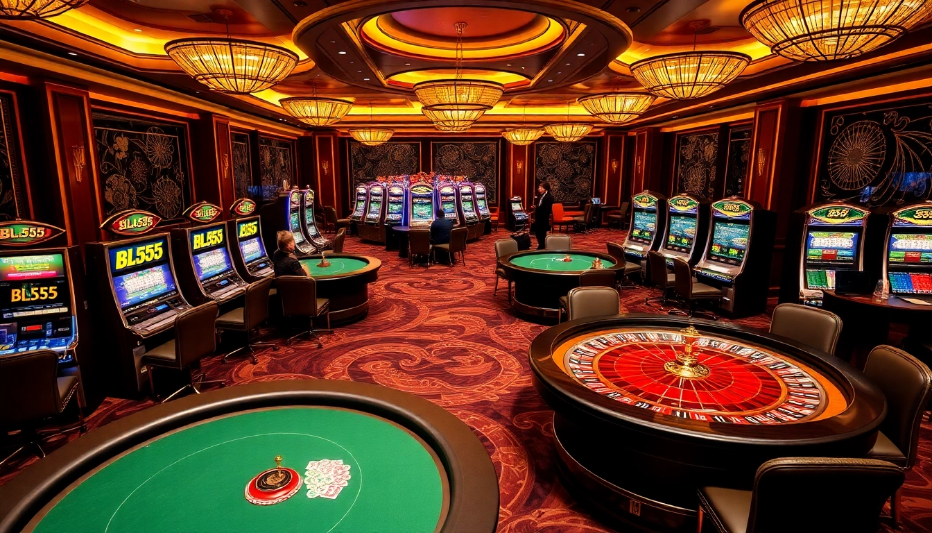 Experience the excitement of gambling at BL555 with vibrant casino games and captivating atmosphere.