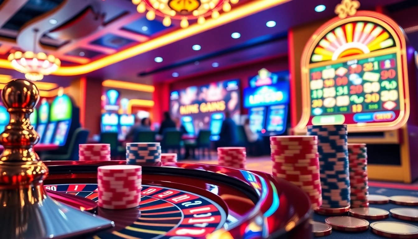 KK55 casino players winning big at the roulette wheel in a luxurious gambling setting.