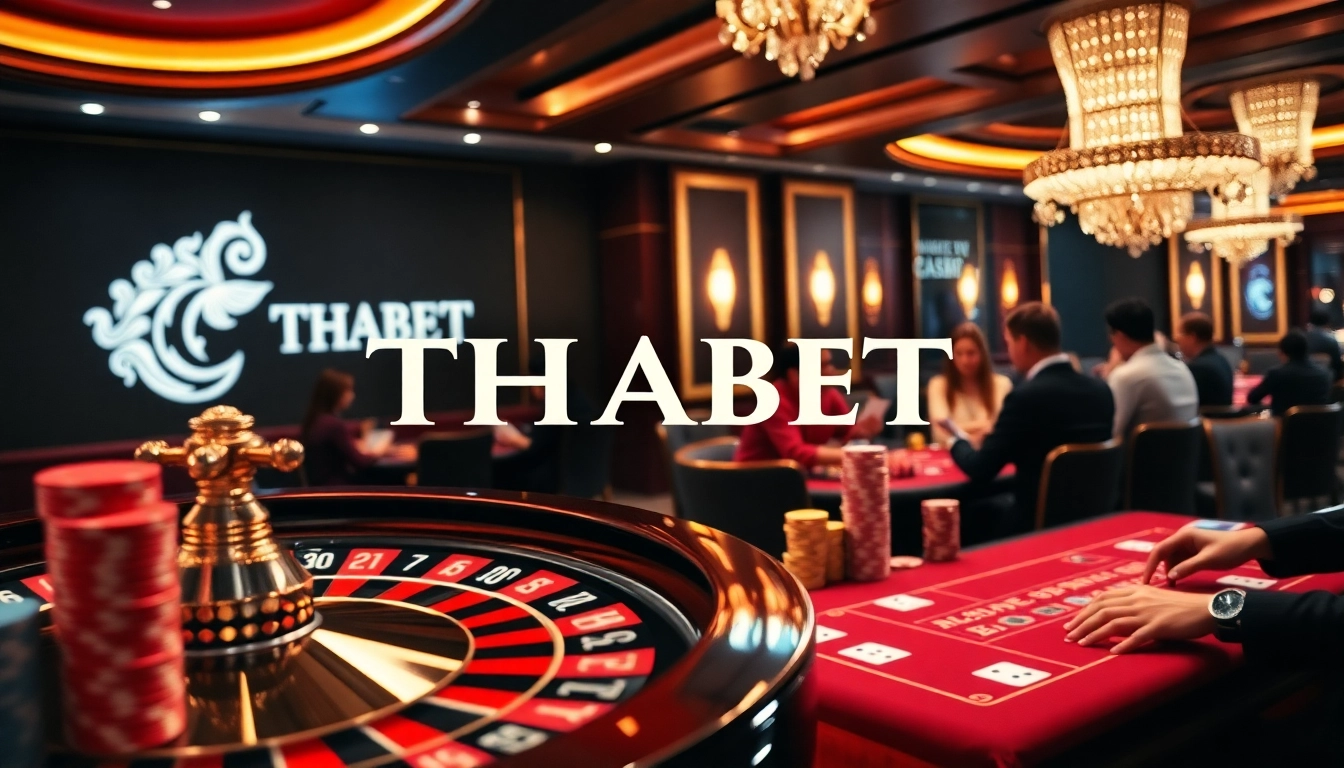 Experience the excitement of THABET with vibrant casino games and engaging players.
