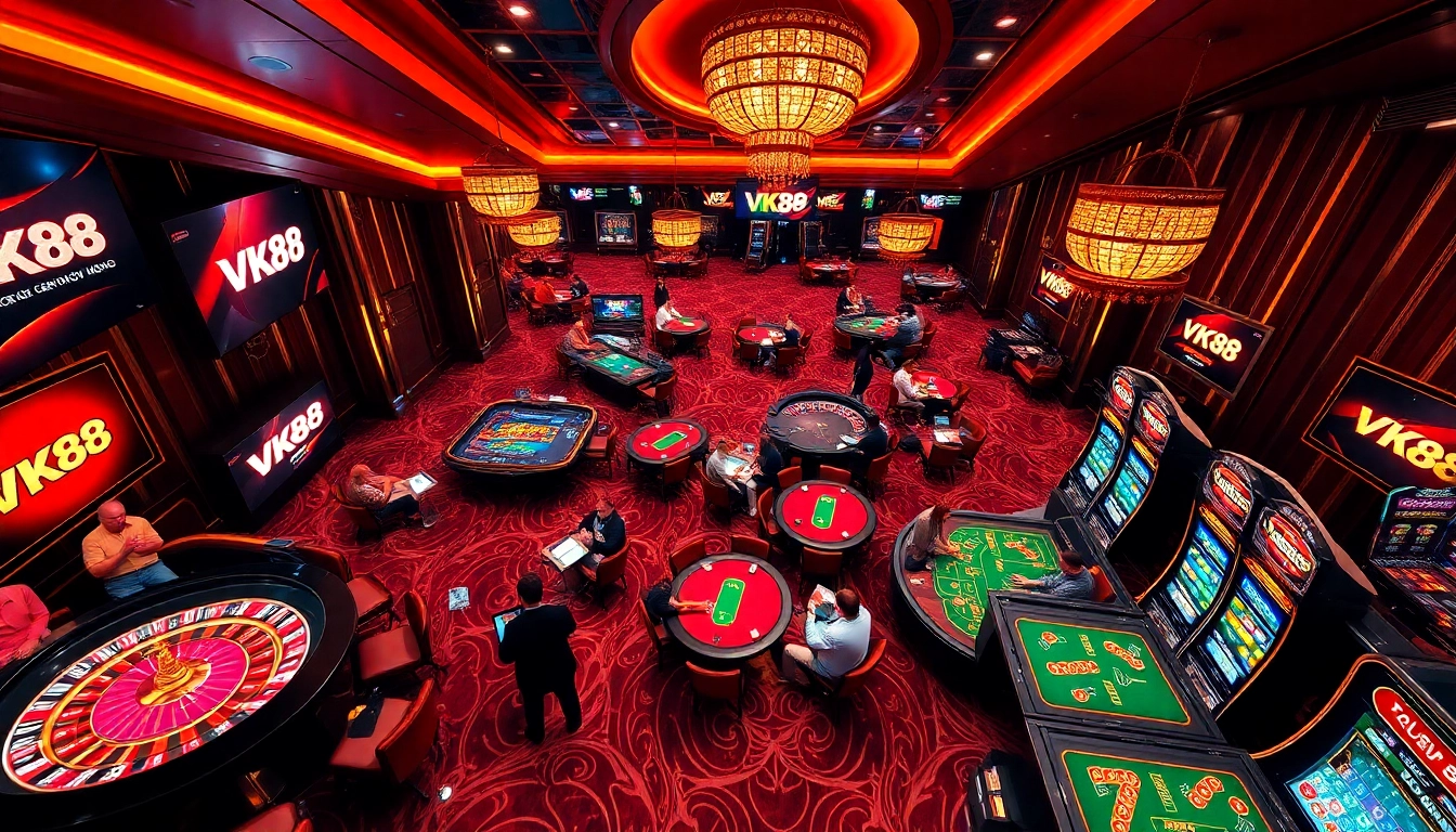 Experience the thrill of VK88 gaming with engaging casino action and vibrant visuals.