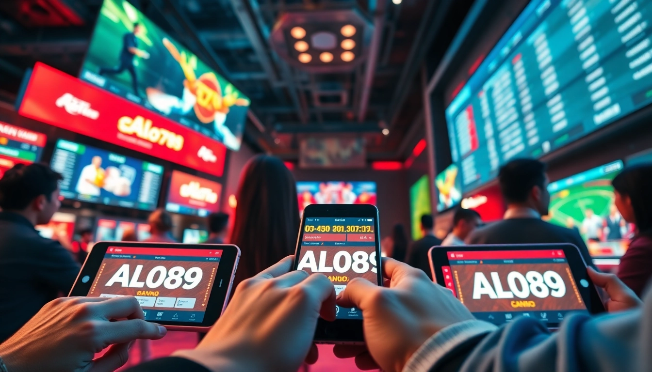 Experience the excitement of online betting at ALo789 with diverse gaming options, vibrant visuals, and engaging digital interfaces.