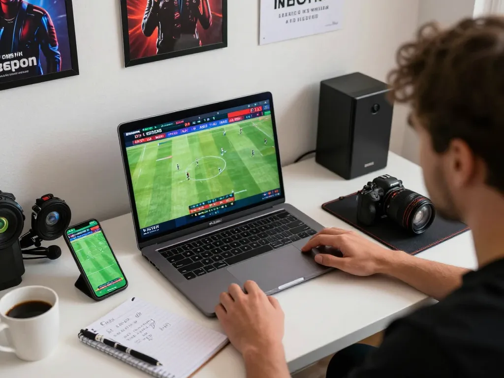 Engaged user exploring betting options on nhà cái Net88 during a live sports event