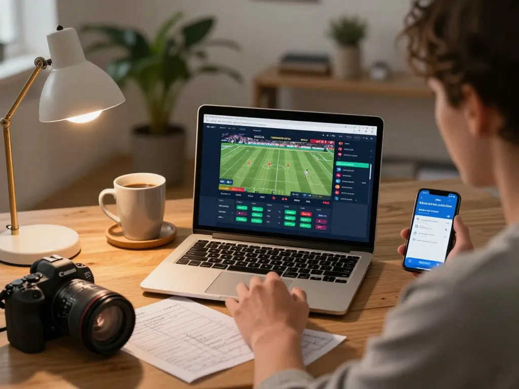 Engaging with TIP88's online sportsbook interface for live betting during a sports match.