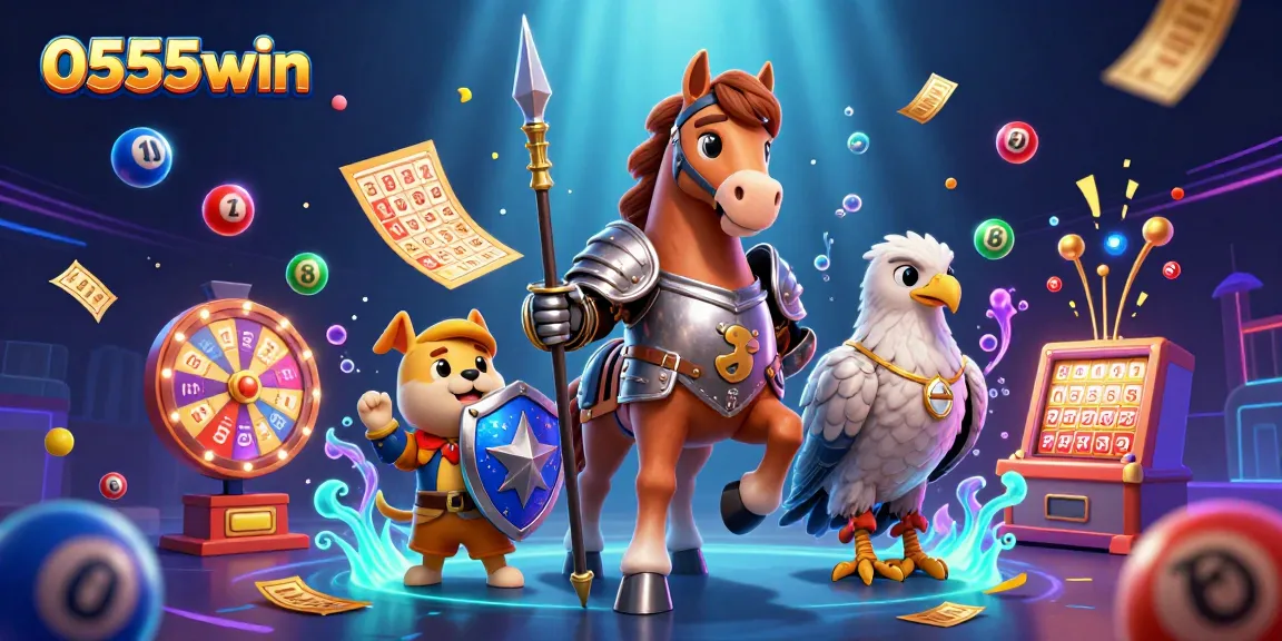 Experience thrilling jackpots with 0555win in this vibrant 3D casino illustration showcasing excitement!