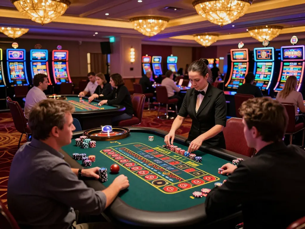 Engaged players at HITCLUB roulette tables enjoying thrilling casino action with vibrant atmosphere