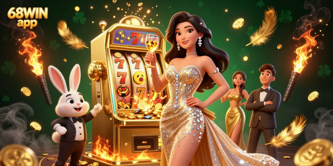 Play exciting games with the 68WIN app featuring a vibrant casino scene.