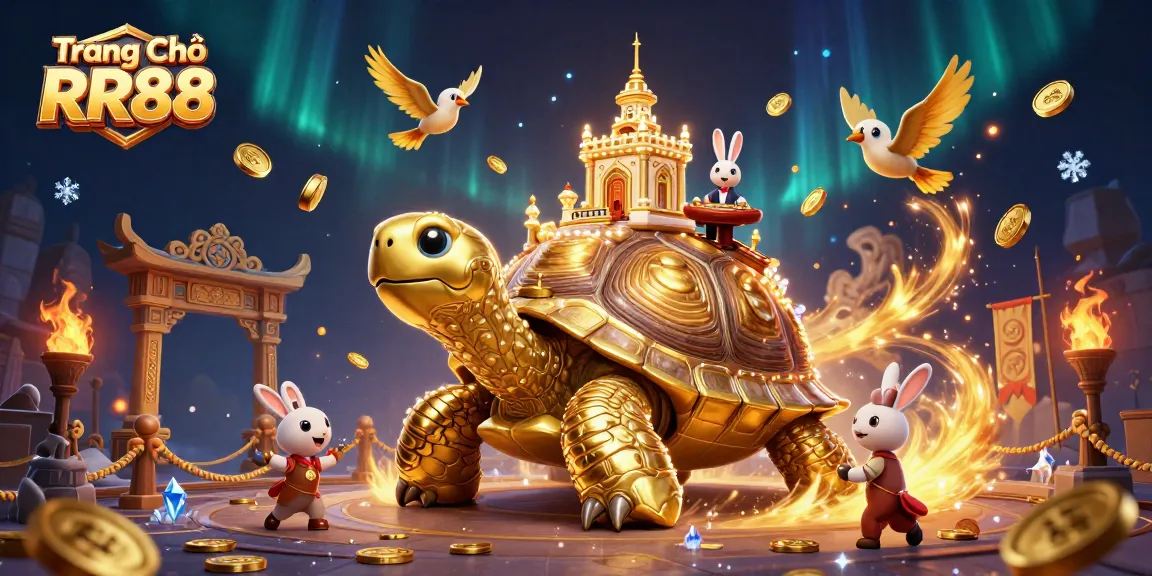 Experience the excitement at Trang Chủ RR88 with a vibrant casino scene featuring unique characters and rich visuals.