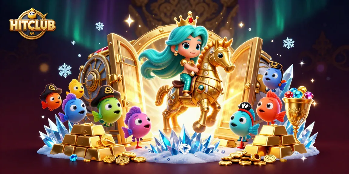 Engage with HITCLUB in a vibrant underwater casino world, featuring mermaids and treasures.