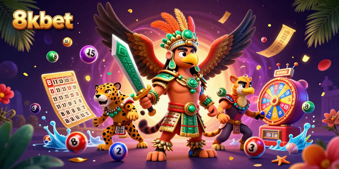 Engage with the thrilling world of 8xbet through dynamic lottery elements and vibrant 3D characters.