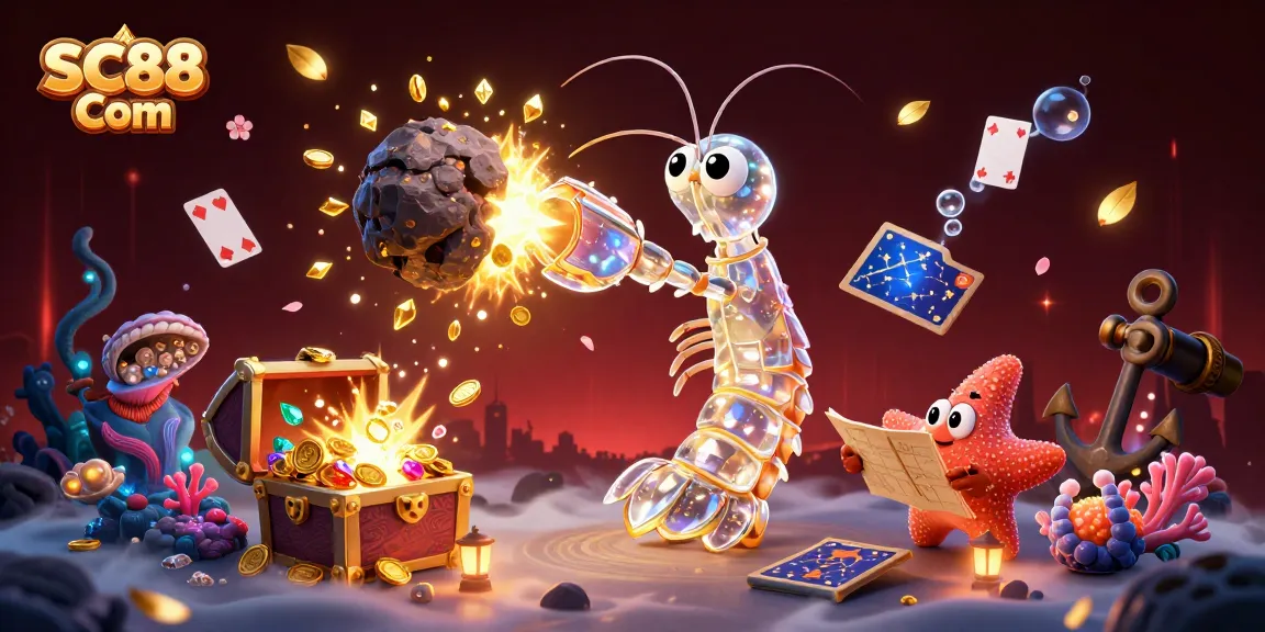 Experience thrilling moments at SC88 Com with a vibrant 3D illustration showcasing dynamic casino gaming action.
