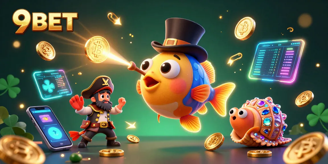 Join the excitement with 9BET as the anglerfish lures in treasures, showcasing thrilling gambling adventures.