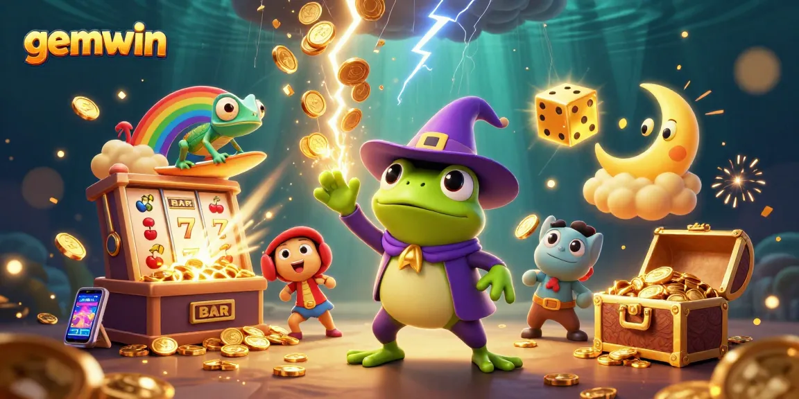 Join the fun and win with gemwin at this vibrant online casino scene filled with excitement!