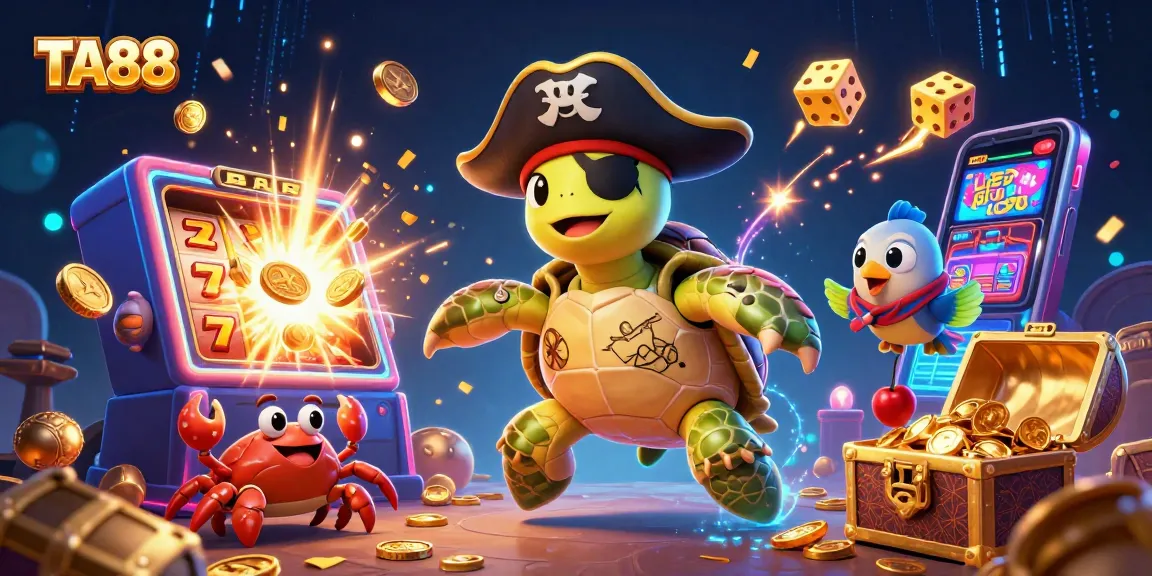 Experience thrilling adventures with TA88 at the casino, featuring vibrant characters and jackpot excitement.