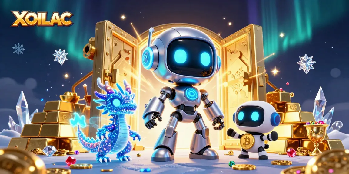 Engage with XOILAC's thrilling digital casino experience featuring dynamic characters, treasures, and vivid graphics.