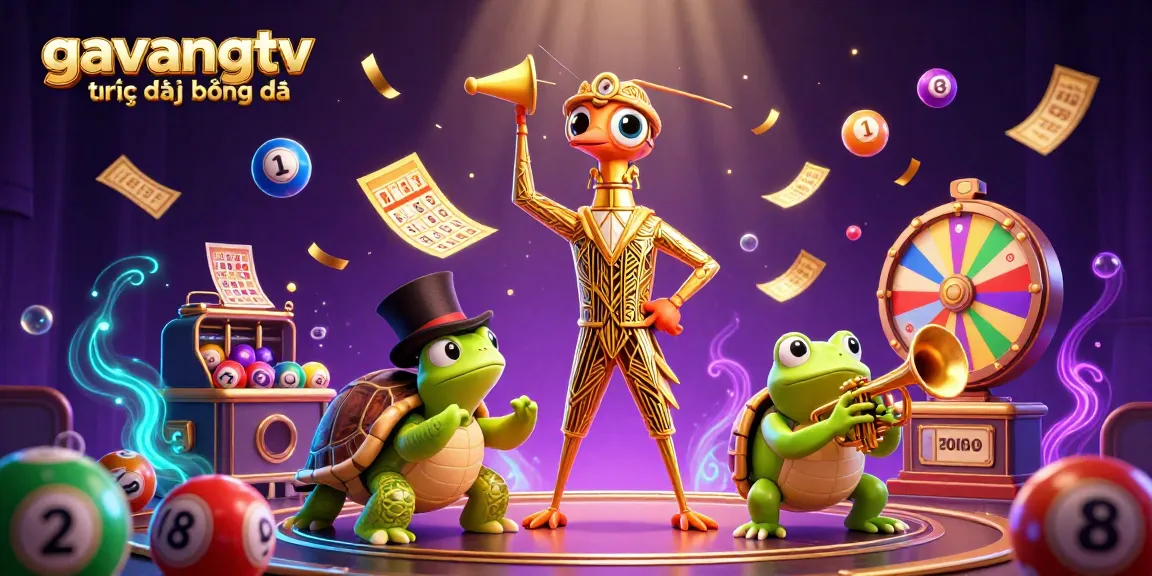 Experience vibrant gavangtv trực tiếp bóng đá action with lively characters and dynamic gambling elements.