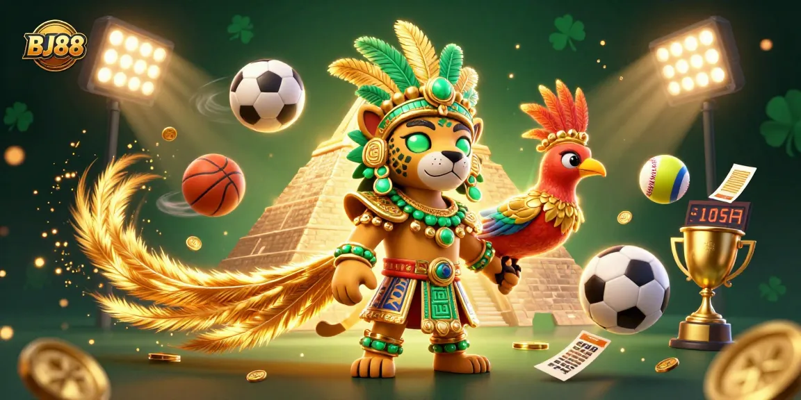 Engage with BJ88 games while enjoying thrilling sports elements in a vibrant casino scene.