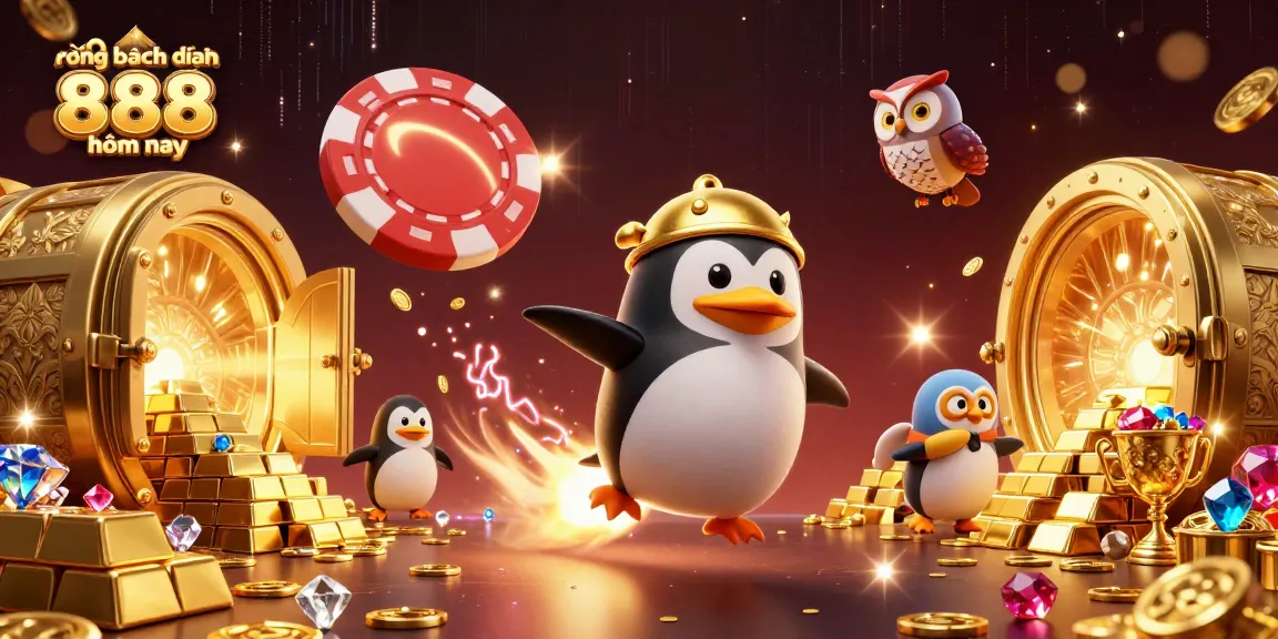 Play and win with rồng bạch kim 888 hôm nay in this vibrant illustrated scene of casino fun.
