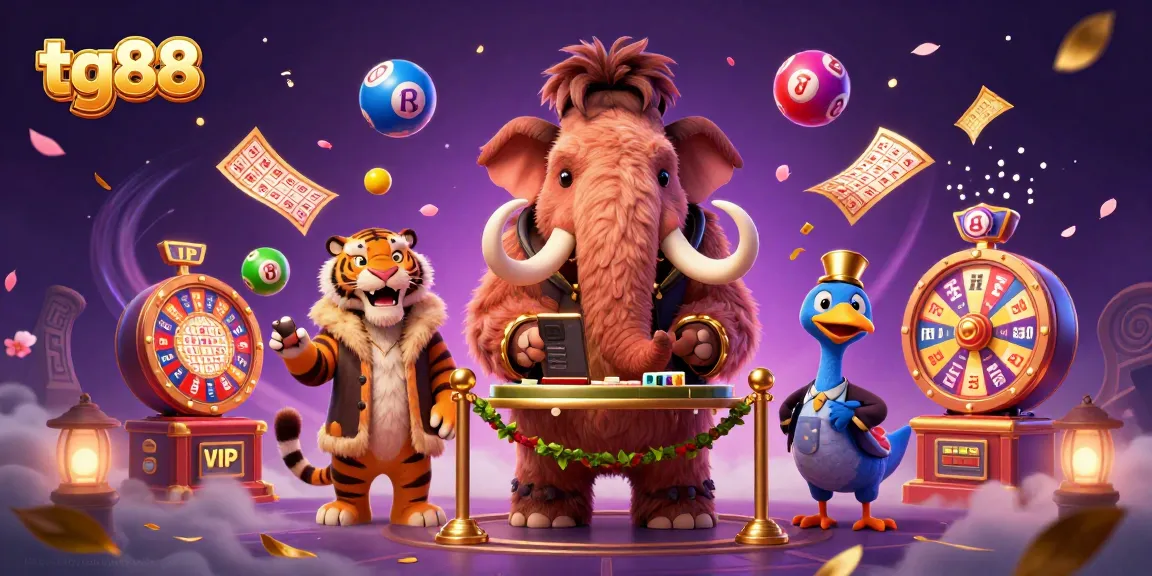 Experience thrilling gaming at tg88 with a unique casino scene featuring dynamic characters and interactive elements.