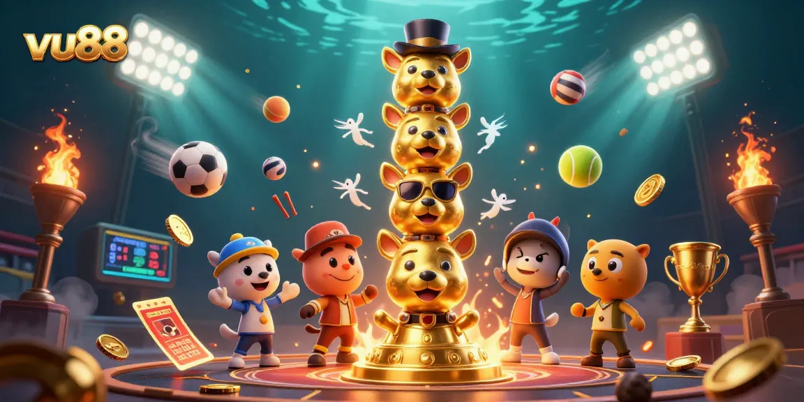 Experience thrilling sports action with vu88’s dynamic gaming scene packed with vibrant elements.