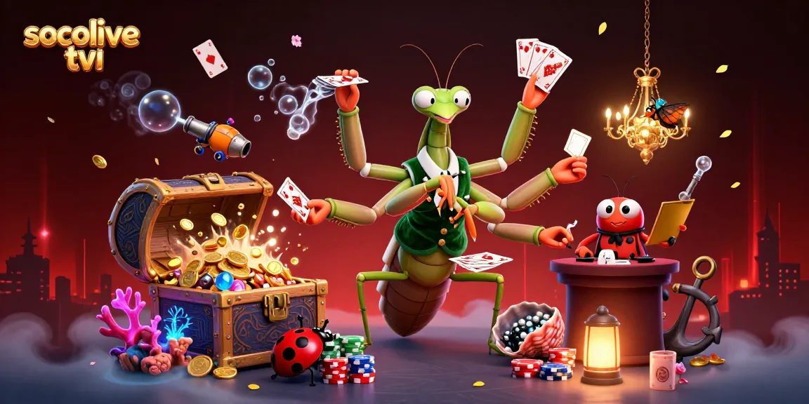Excite your game with socolive tivi, featuring card sharp and pit boss in a vibrant casino scene.