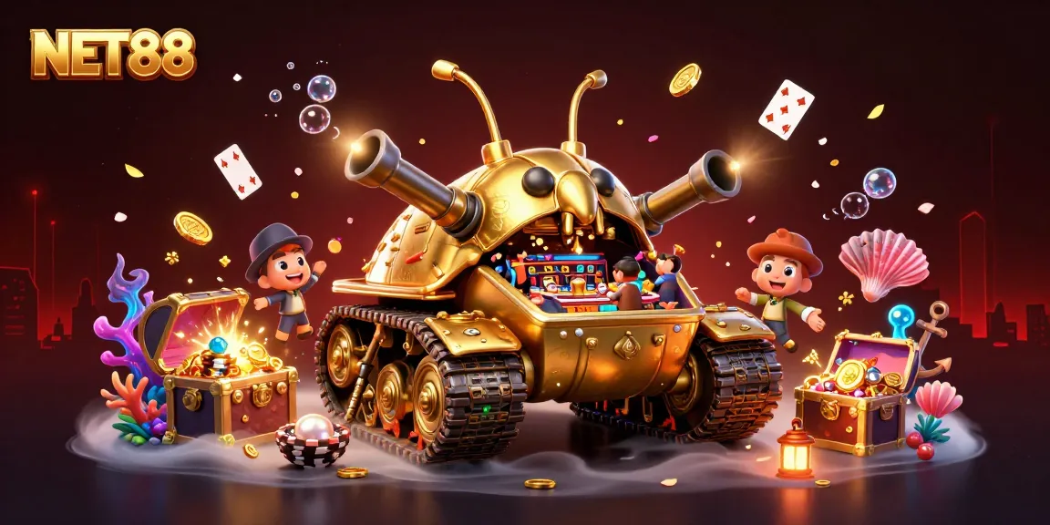 Engage in winning strategies at NET88's vibrant miniature casino scene.